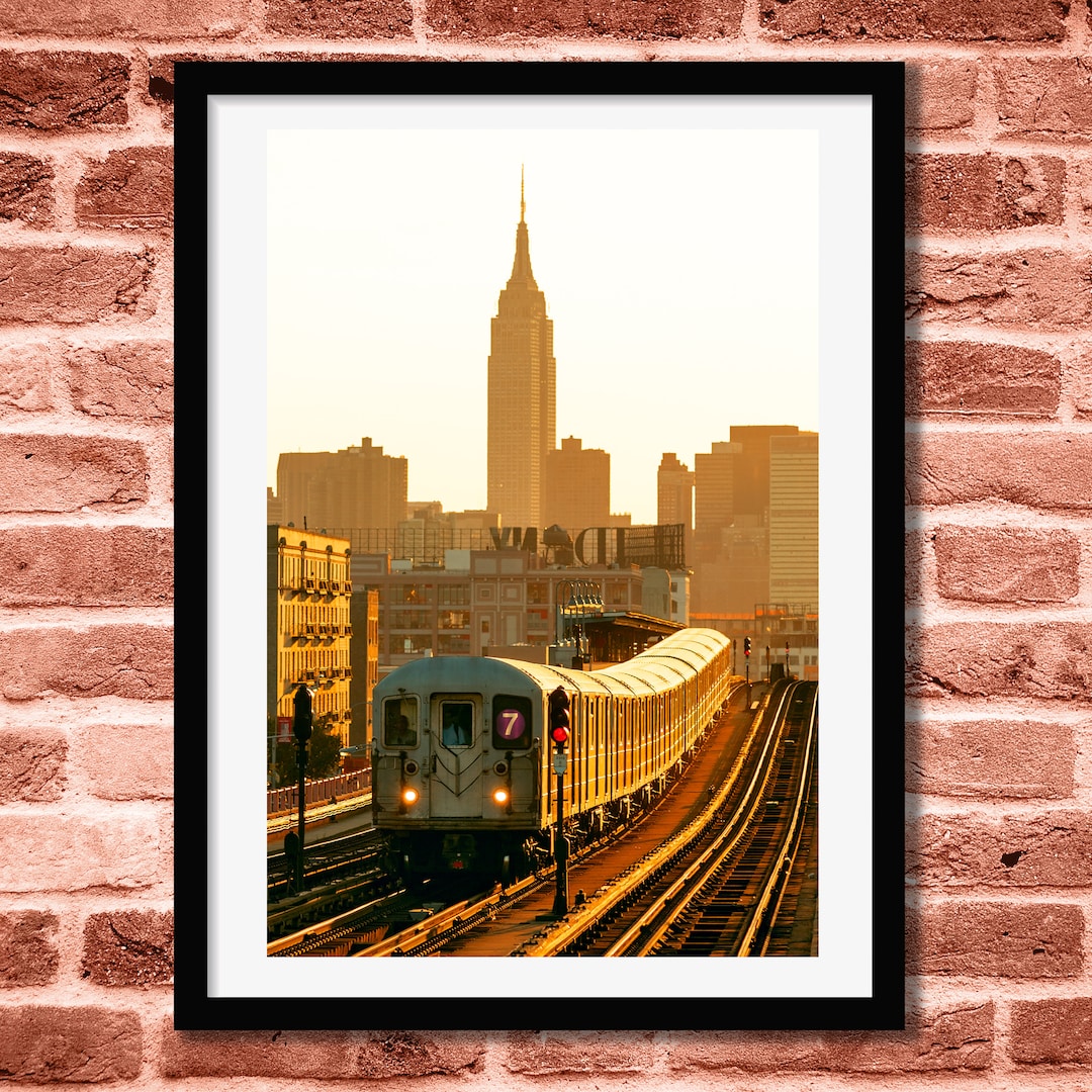 nyc-subway-art-print-queens-7-train-empire-state-building-etsy