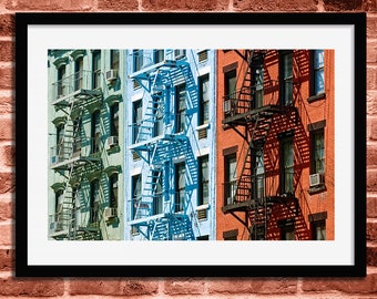 New York City Print, New York Photo, New York Photography, Architecture, Cityscape, Colors, New York Gift, Wall Art, Manhattan, Office Decor