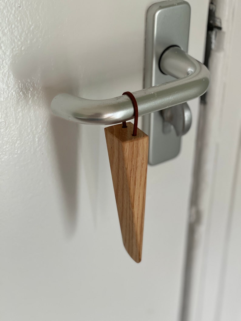 Solid Wood Door Stop Wedge Stopper Door Block With Hanging Etsy UK