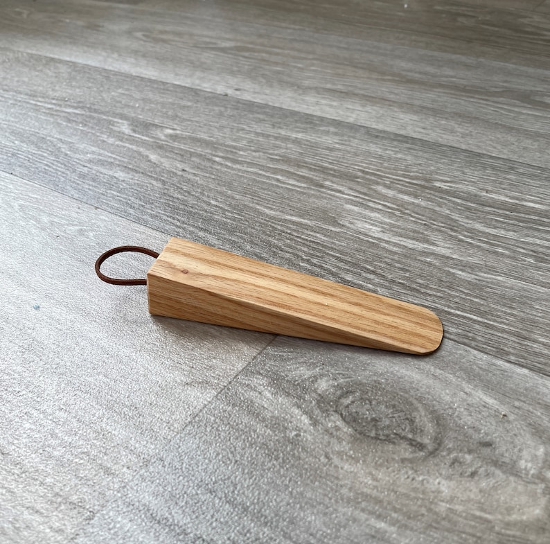 Solid Wood Door Stop Wedge Stopper Door Block With Hanging Etsy