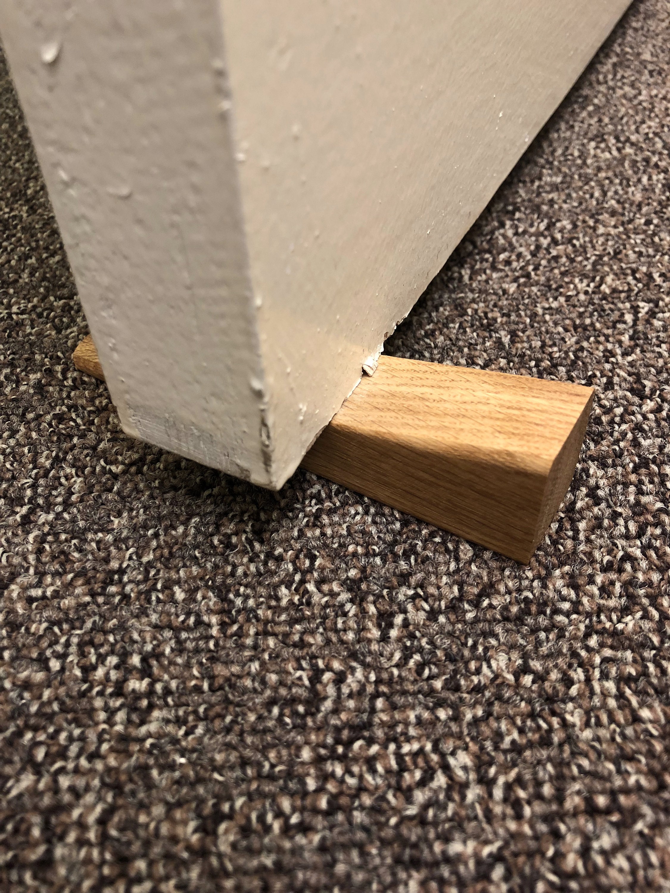 Solid Oak Wooden Door Stop Wedge Block Door Jammer Stopper Etsy