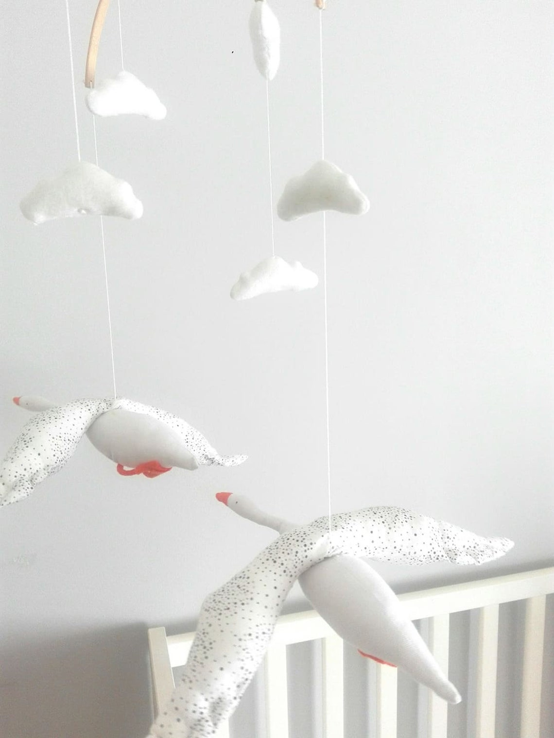 Goose Mobile for baby crib Geese baby mobile nursery Etsy