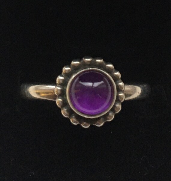 GEORG JENSEN DENMARK silver and Amethyst ring