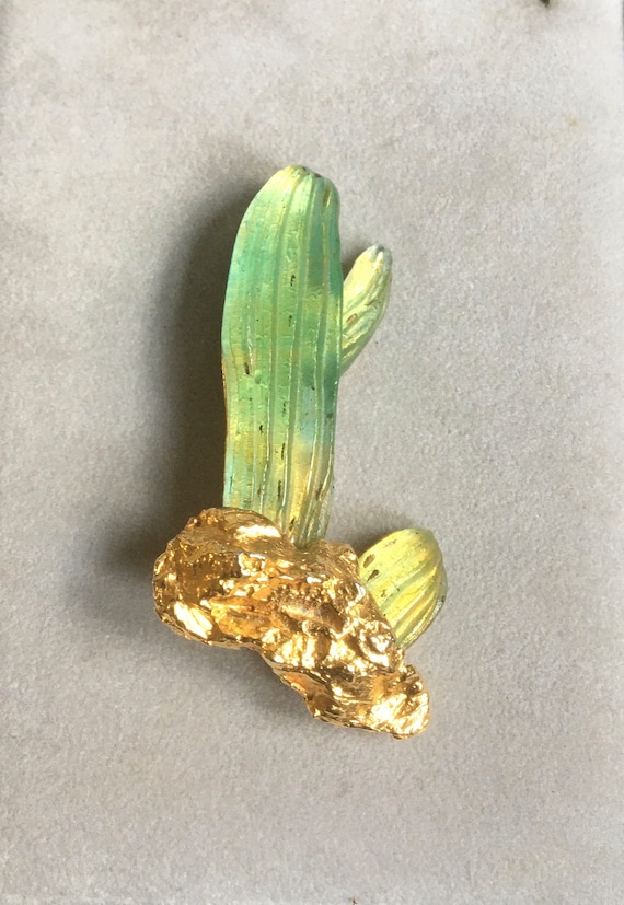 DAUM 60’s Cactus Brooch