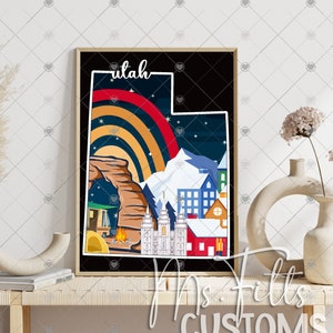 Utah, The Beehive State, Digital Download, 300dpi PNG for Sublimation Projects, Instant Digital Download, png,  jpeg, psd