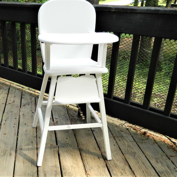Wood High Chair Etsy