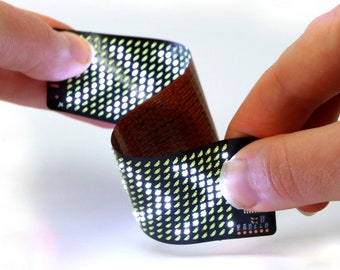 Paper-Thin LED Matrix: DIY Tech Component for Wearables
