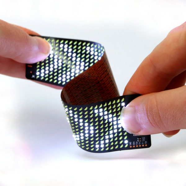 Paper-Thin LED Matrix: DIY Tech Component for Wearables