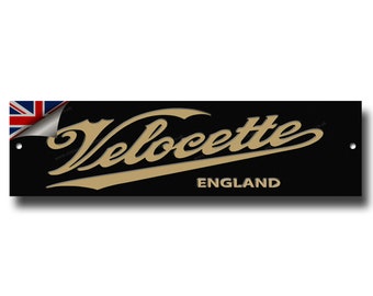 Velocette Motorcycles high grade metal display sign / wall decor.