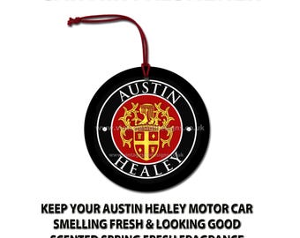 Klassischer Austin Healey Auto-hängender Lufterfrischer.