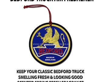 Klassischer Bedford Truck hängender Lufterfrischer.