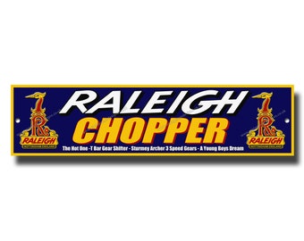 Enseigne / décoration murale en métal Raleigh Chopper.