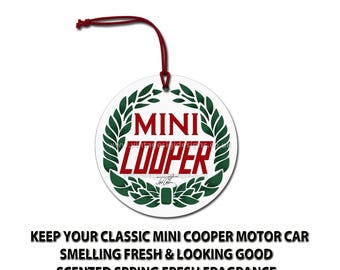 Mini Cooper Motor Car Lufterfrischer zum Aufhängen.