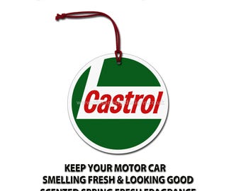 Klassischer Castrol Oil Car-hängender Lufterfrischer.