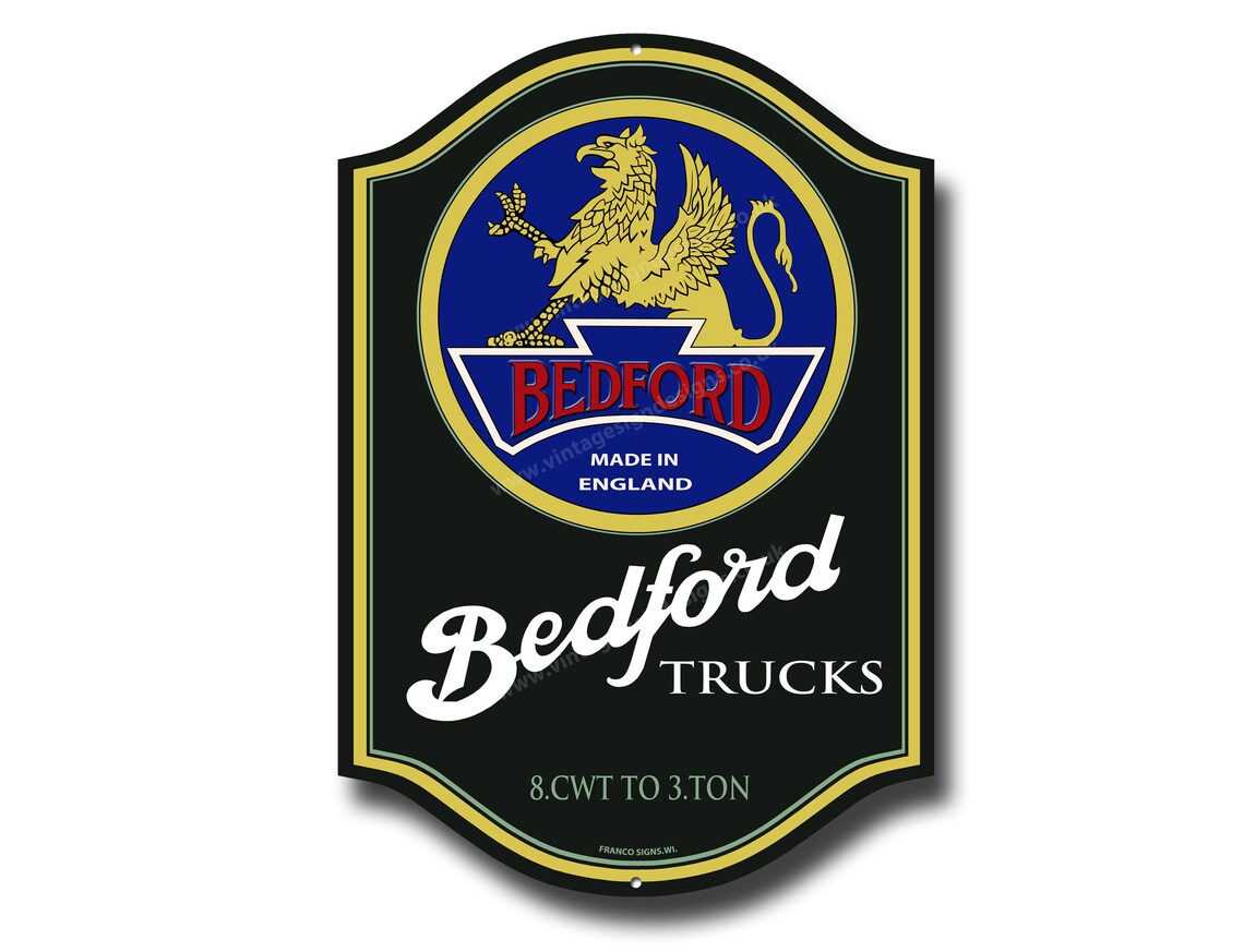 Bedford Trucks Machine Cut / Profiled Metal Sign. Etsy