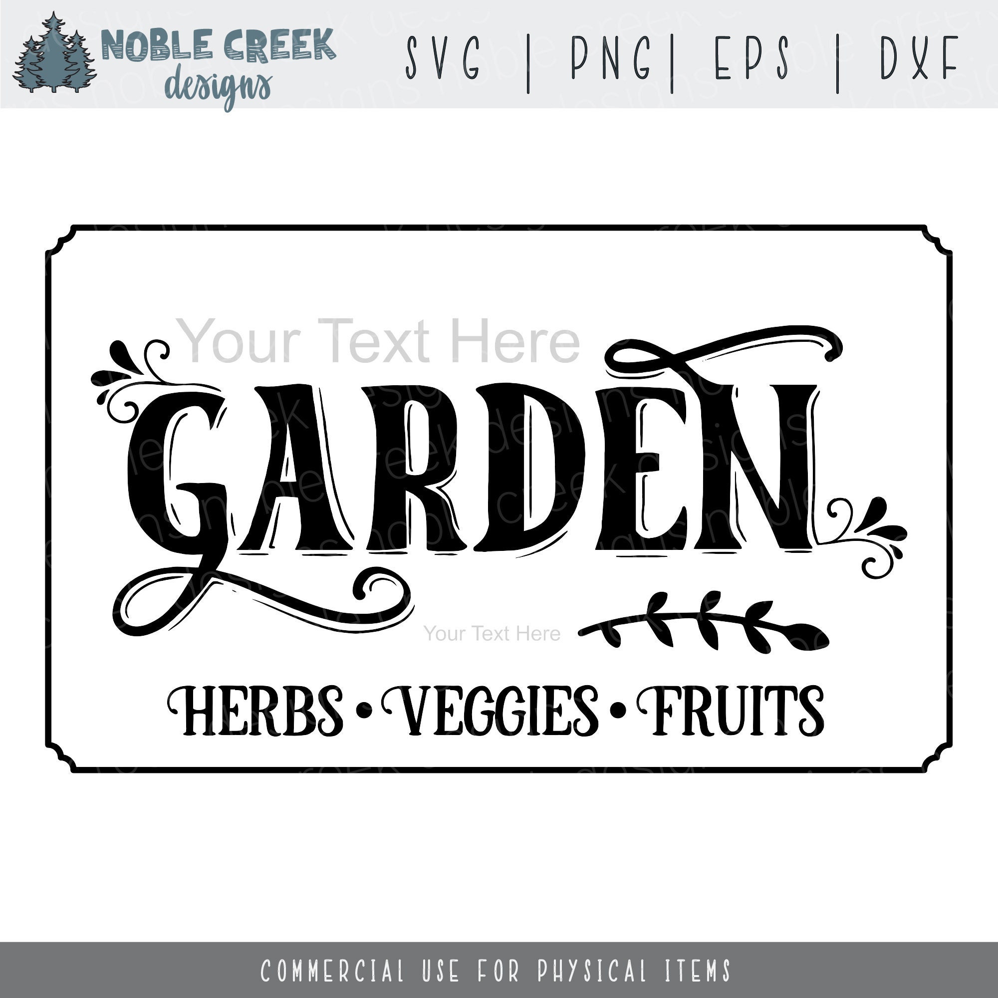 Garden SVG Garden Sign SVG Garden Sign Png Farmhouse SVG | Etsy