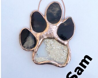 Pet Memorial - Pet Ashes, Lab Mix, Labrador, Pet Love, Stained Glass, Glass