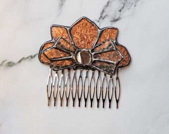 Custom Hair Combs - Wedding, Bride to be, Mother of the Bride, Bridesmaid, Wedding Guest, Special Event, Hair Comb, Stained glass,