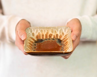 Square Ceramic Trinket Dishes / Square Appetizer Plates / Dessert Plate / Square Plates great as a Key Dish / Key Bowl / Catchall Tray