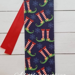 Elf, elf feet, Elves, Santa&#39;s little helper, bookmark, elf bookmark, stocking stuffer, book lover, Christmas bookmark