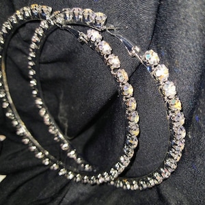 Hoop earrings luxury (big)
