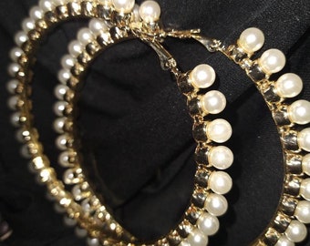 Pearl Hoop earrings