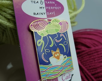 Tea & yarn, my perfect rainy day!