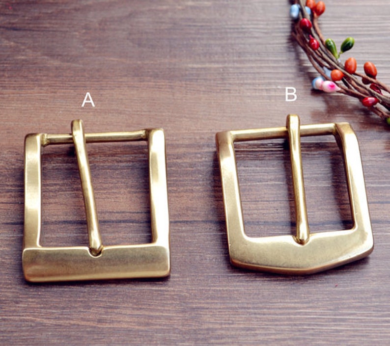 Solid Brass 1.5'' Belt Buckles for Men Vintage Etsy