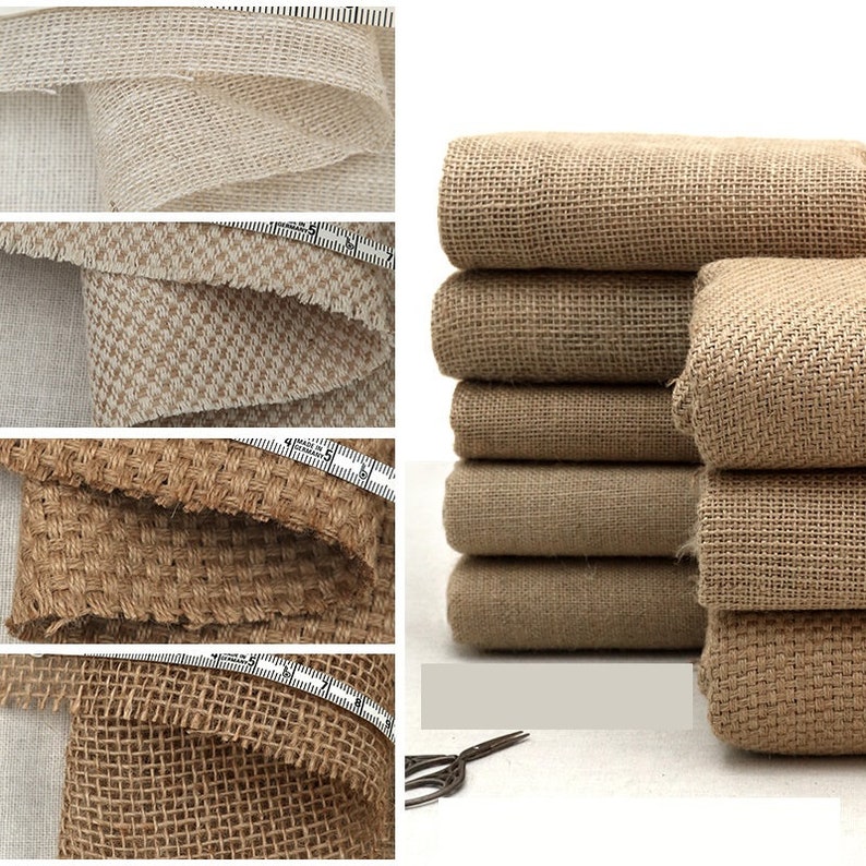 1/2 Yard Jute Fabric Natural Organic Jute Sheet Material Etsy