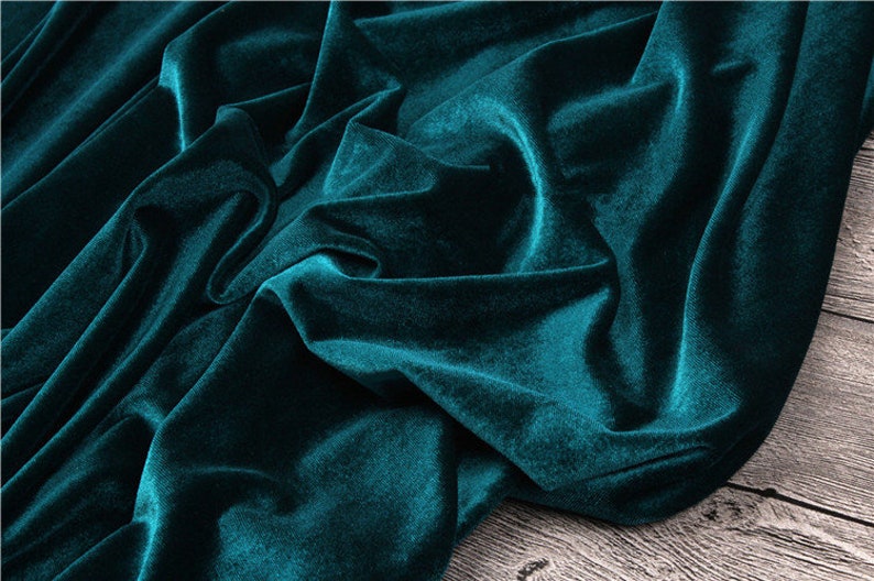 1 Meter Top Quality Solid-Color Heavy Velvet Fabric Korean Velvet 14 Colors available Luxury peluche Velvet Clothes Shining Velvet