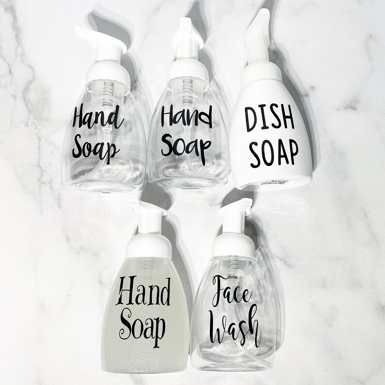 Foaming Soap Bottle Labels Hand Soap Label Face Wash Label Etsy