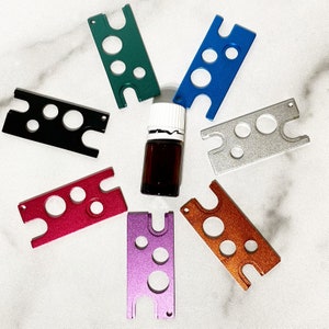 Essential Oil Metal Key Tool | Remover Tool for Essential Oil and Roller Bottle Tops | Essential Oil Roller Bottle Key Tool | Oil Supplies
