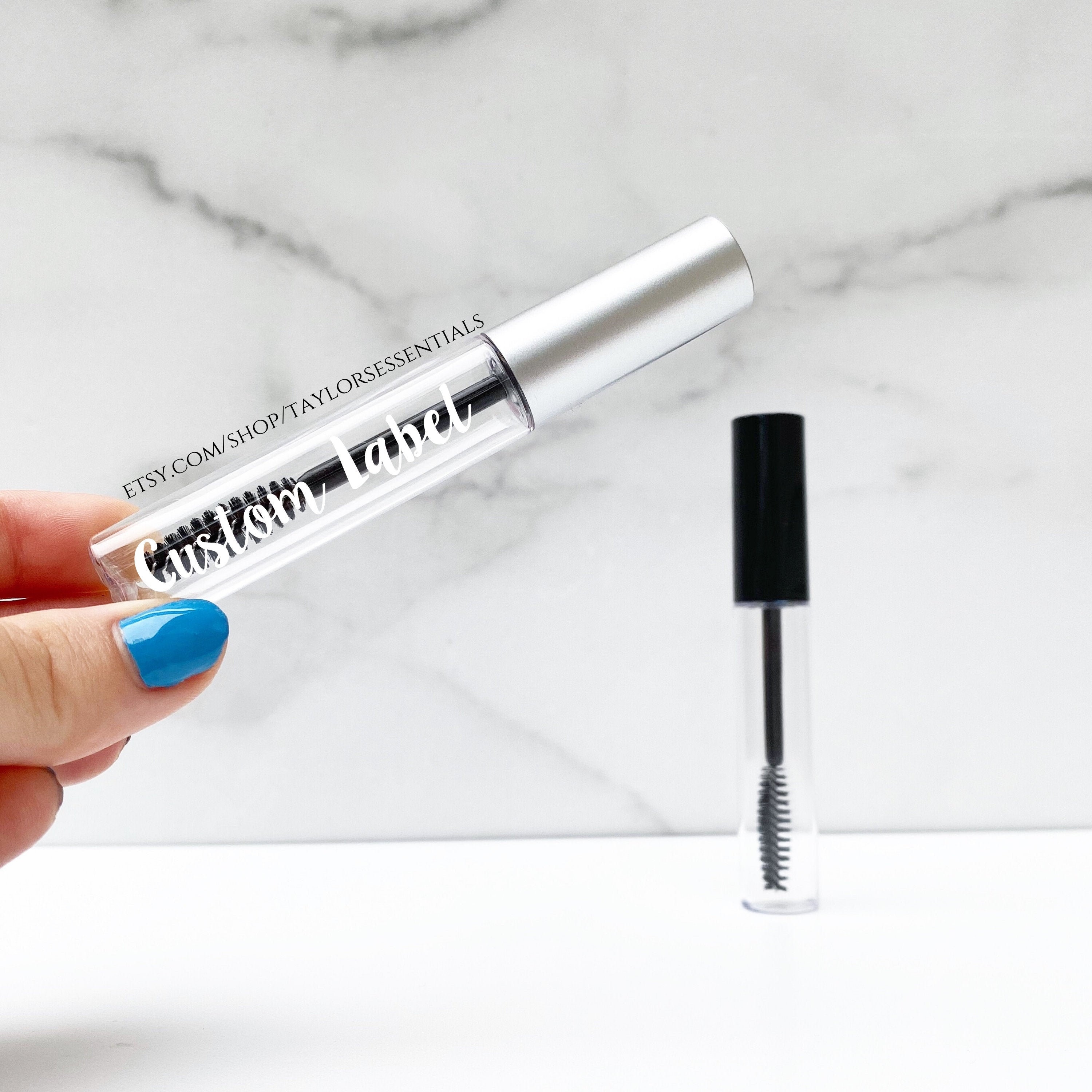 10 Ml EMPTY Mascara Tube and Wand With Customized Vinyl Label Etsy
