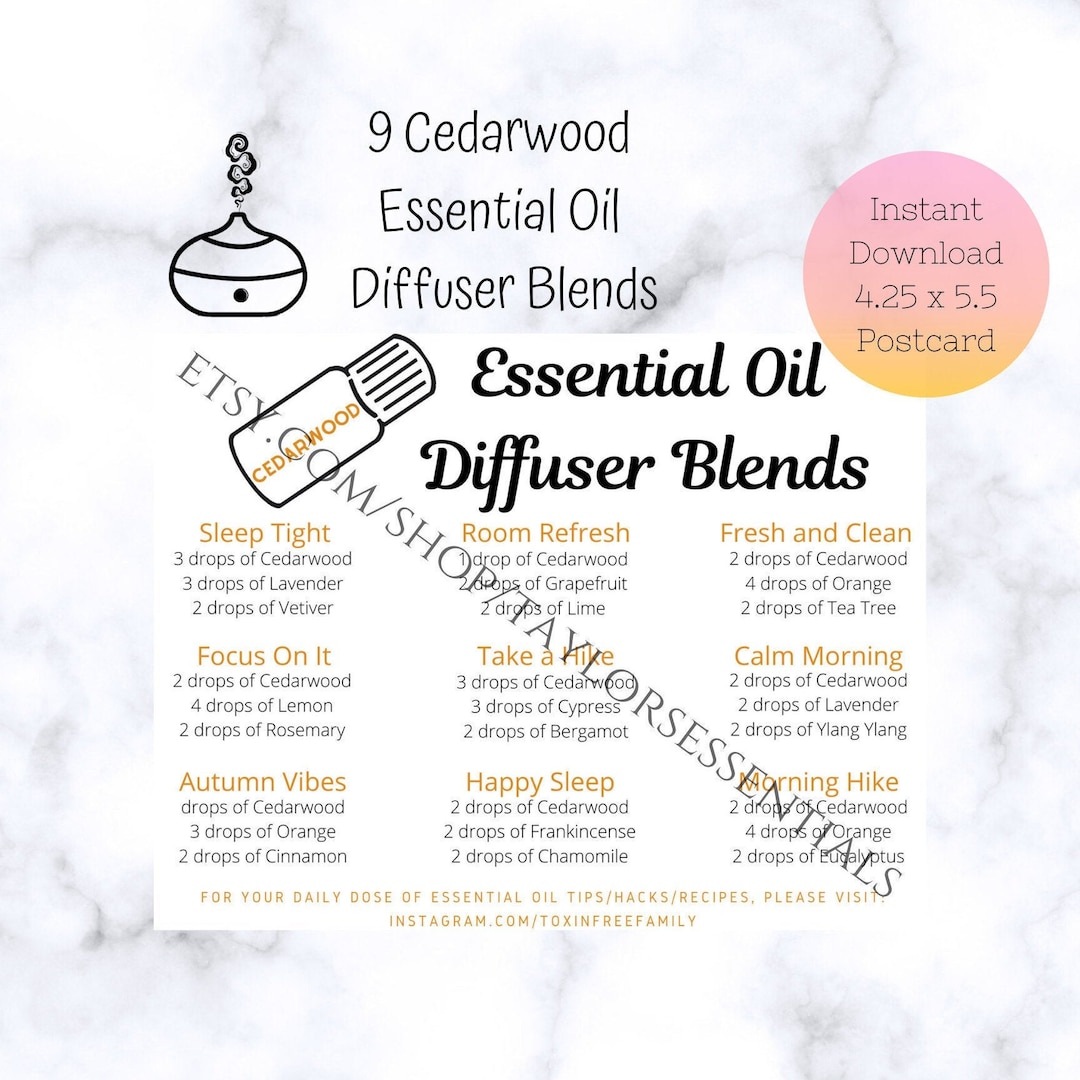 Cedarwood Diffuser Blends | Cedarwood Essential Oil Diffuser Blend ...