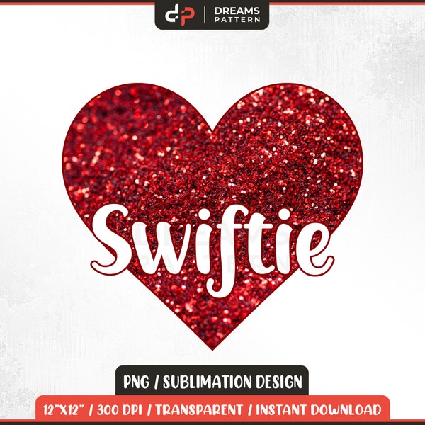 Red Swiftie Era Png, Valentines Day, XOXO Png, Cute Valentines Day Shirt Design, Sublimation, Faux Sequins, Sparkle Glitter, Heart, Love