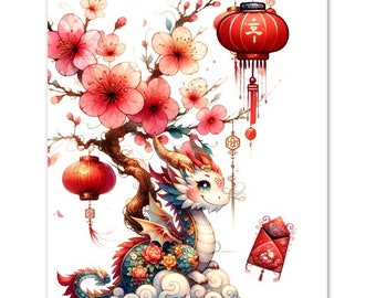 Red Dragon Pack of 10 Cards