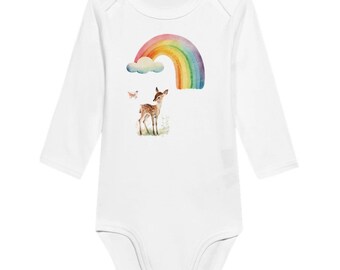 Deer Baby Long Sleeve Bodysuit