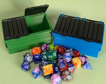 Dice Jail - Dumpster (Tabletop Accessory | TTRPG | DnD | 40k | Desk Toy)