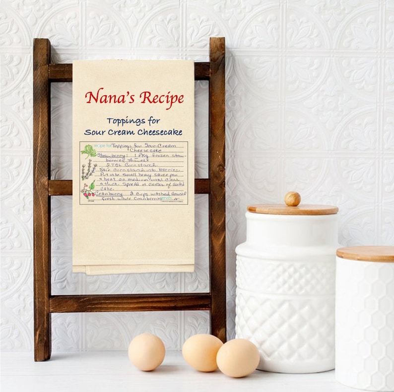 Custom Printed Natural Flour Sack Tea Towels - Your Art or Text, 30 x 30 Personalized Kitchen Towel image 9