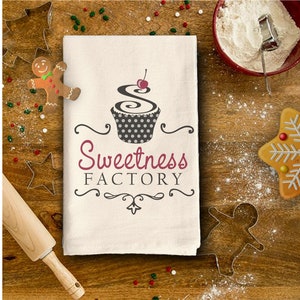 Custom Printed Natural Flour Sack Tea Towels - Your Art or Text, 30 x 30 Personalized Kitchen Towel image 8