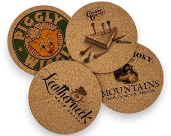 Full Color Custom Printed Round Cork Coasters, personalize, Company Logo, Art, School,  gift, wedding, drink, absorbent, Image, your text
