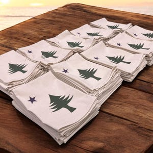 Custom Printed Natural Flour Sack Tea Towels - Your Art or Text, 30 x 30 Personalized Kitchen Towel image 2