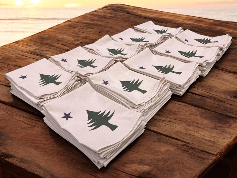 Custom Printed Natural Flour Sack Tea Towels - Your Art or Text, 30 x 30 Personalized Kitchen Towel image 2