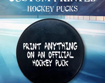 Personalized Hockey Pucks I Custom Photo I Team Logo I Company Logo I Groomsman Gift I HockeyTeam Gift I Hockey Coach Gift I Custom Pucks