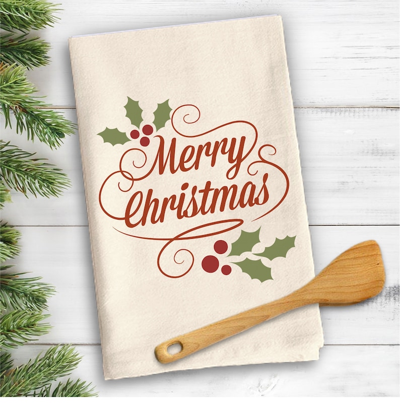 Custom Printed Natural Flour Sack Tea Towels - Your Art or Text, 30 x 30 Personalized Kitchen Towel image 10