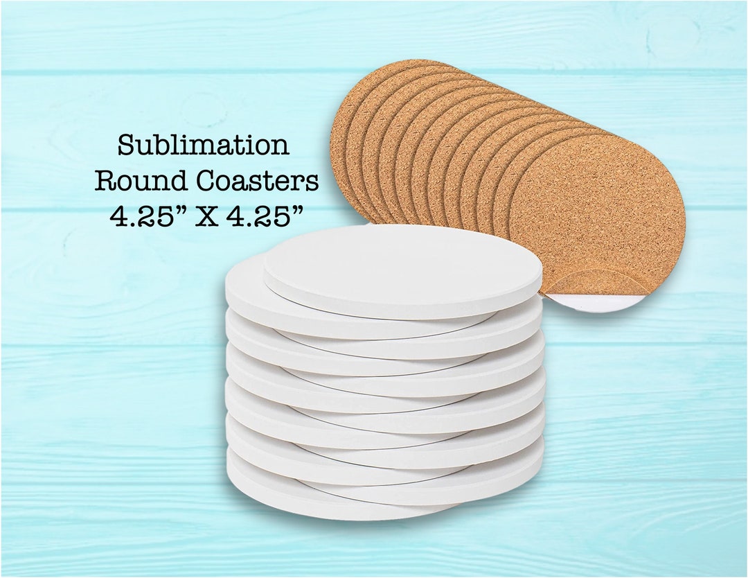 12 Pack. Ready for Sublimation Blank Ceramic Round Coasters - Etsy