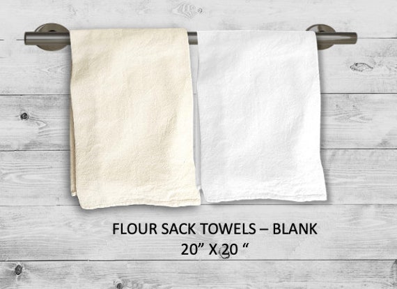 Flour Sack Dish Towels, Kitchen Towels 100% Cotton - Each Towel