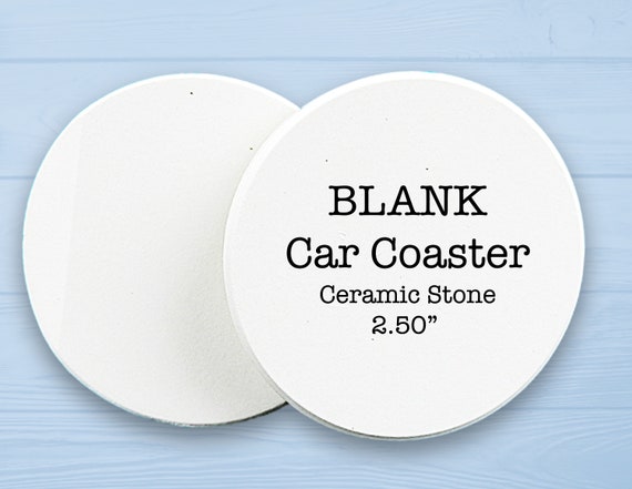 12 Pack. Ready for Sublimation Blank Ceramic Round Coasters 4.25