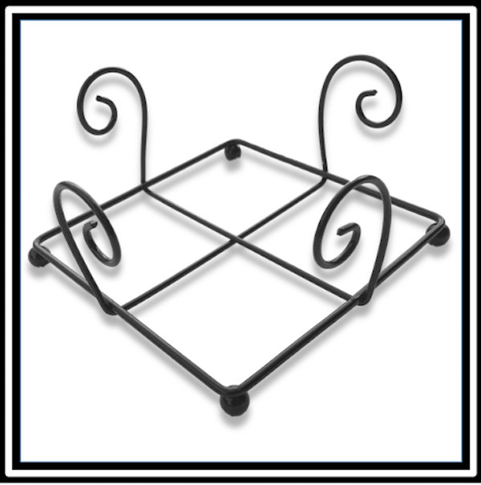 Wire Metal Coaster Holder Coaster Stand Holds up to 6 Etsy