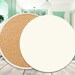 12 Blank Round Absorbent Stone Coasters With Cork Backing. - Etsy